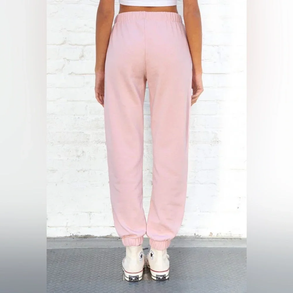 New Brandy Melville ‘Rosa’ Light Pink Sweatpants - Picture 3 of 3